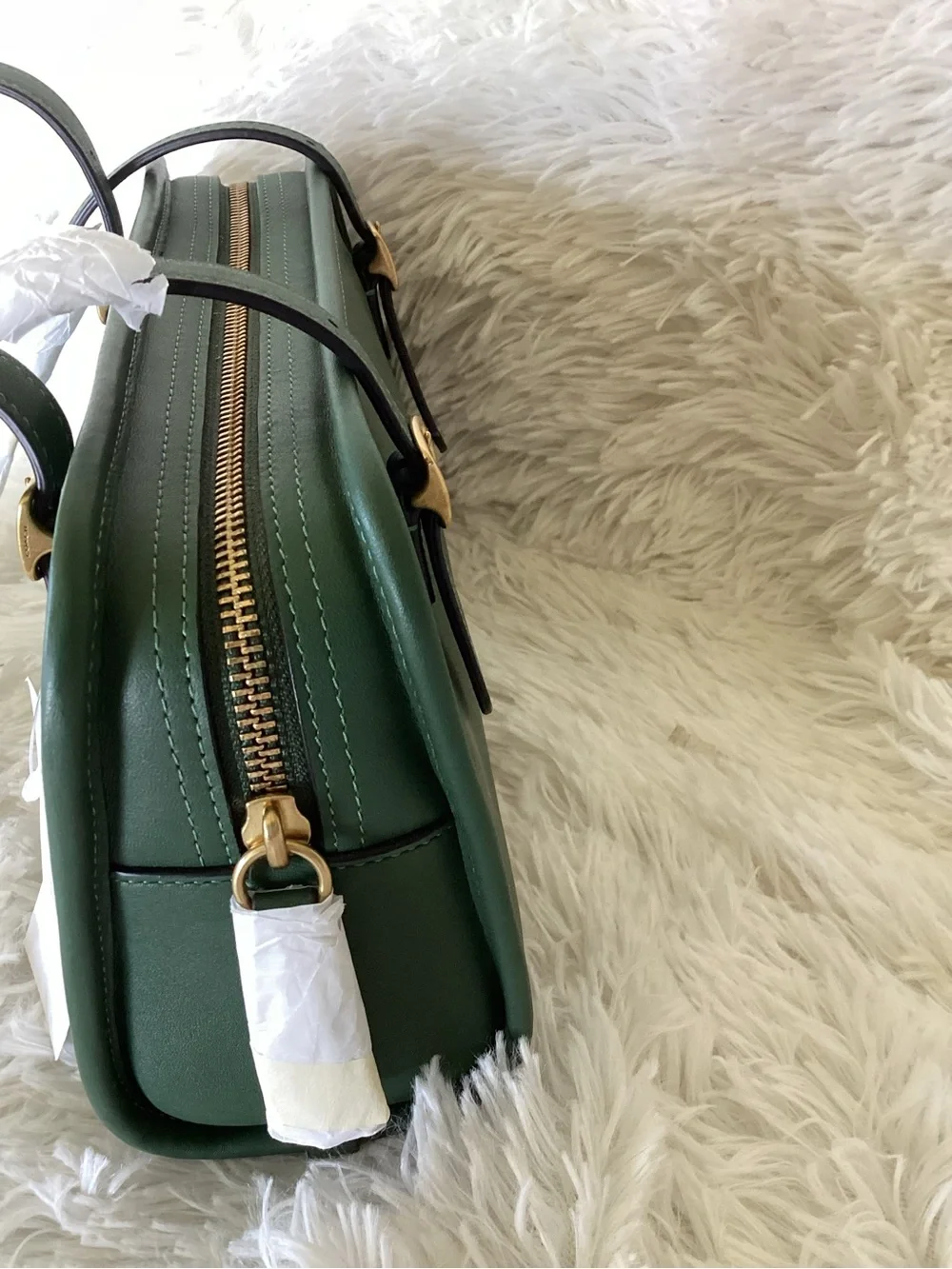Coach Hunter Green Swing zip Shoulder Bag